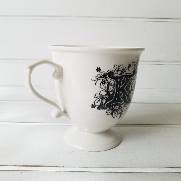 Anthropologie MISSUS Monogram Initial "K" Mug Cup - Picture 3 of 5